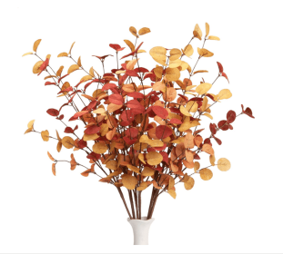 3pcs Artificial Eucalyptus Stems Fall Decorations with Fall Eucalyptus Leaves Autumn Decorations for Office and Home Artificial Plants for Floral