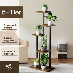 5-layer houseplant stand, multi-layer plant stand, suitable for a variety of houseplants, corner flower stand in living room