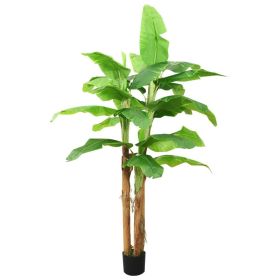 Artificial Banana Tree with Pot 118.1" Green