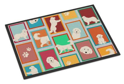 Lots of Great Pyrenees Doormat Front Door Mat Indoor Outdoor Rugs for Entryway, Non Slip Washable Low Pile, 24H X 36W