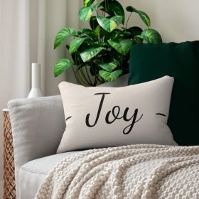 Decorative Throw Pillow - Double Sided Sofa Pillow / Joy - Beige Black